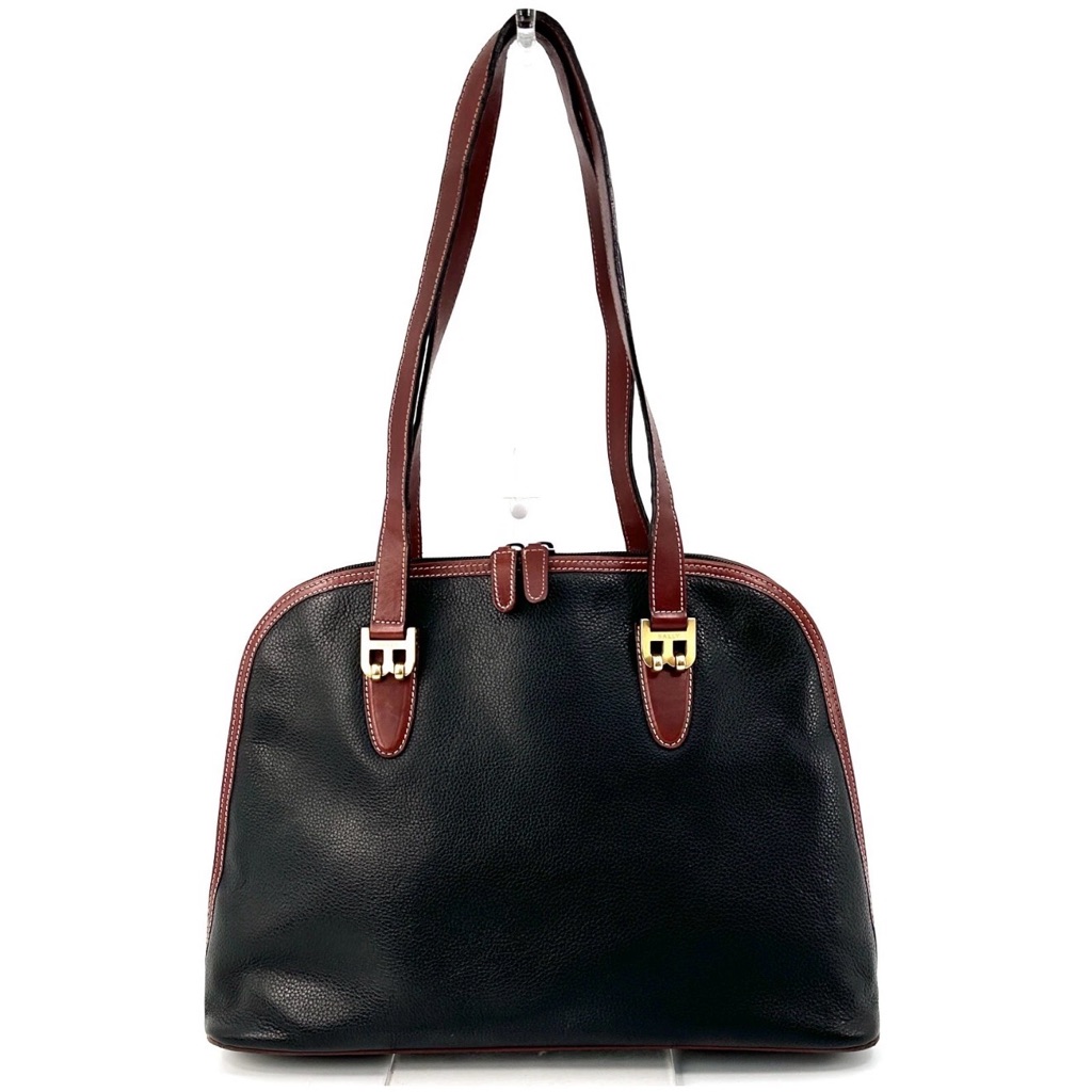 Bally Black And Brown Shoulder Bag